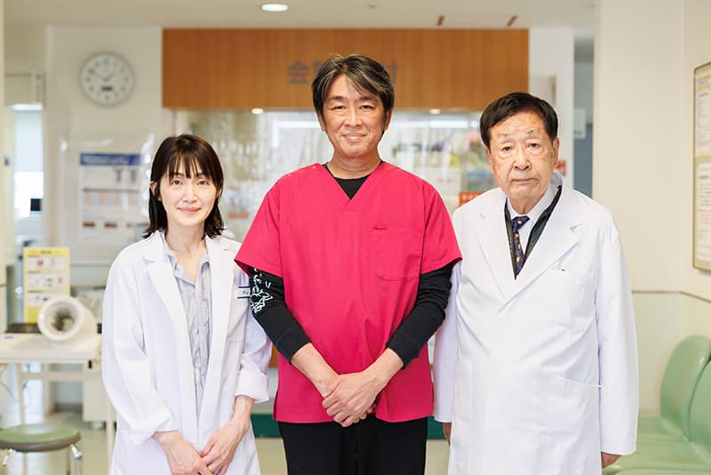 林 裕章先生、林 由紀子先生、林 啓成先生の写真