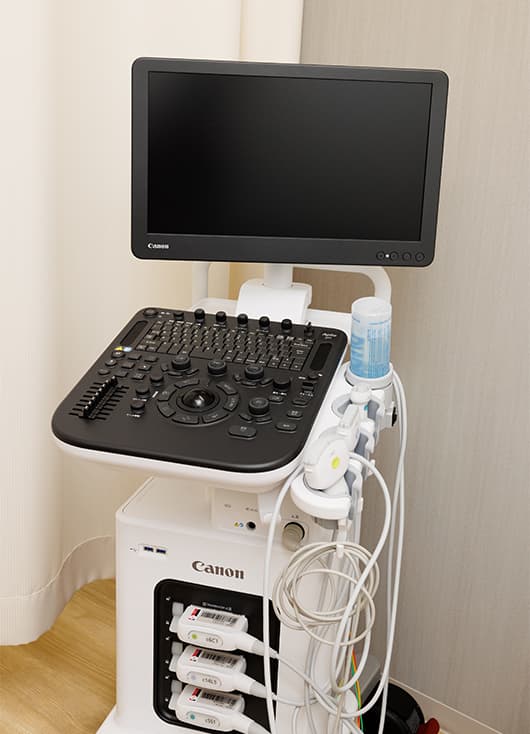 高性能超音波検査機器の写真